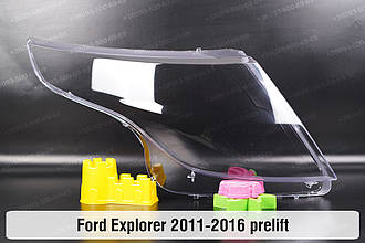 Скло фари Ford Explorer (2011-2016) дорест праве