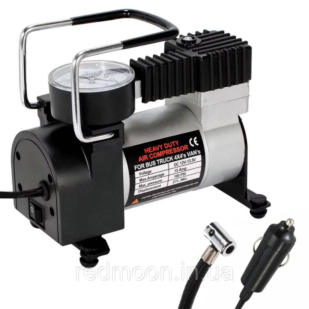 Автомобільний компресор від прикурювача 965кПа, Air pump HS-208 / Насос для підкачування шин / Автокомпресор, фото 1