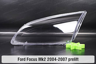 Скло фари Ford Focus Mk2 (2004-2007) дорест ліве