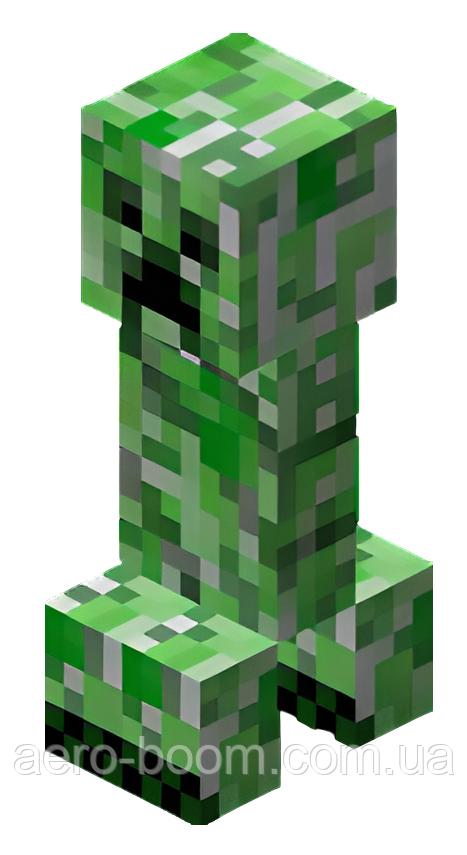 Наклейка на повітряну кулю "Майнкрафт", Кріпер, фото 1