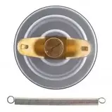 Накладний термометр з пружиною на котел KOER (Чехія) Датчик температури для котла на трубу системи опалення, фото 4