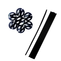 Паличка з тримачем 35 см для кульки чорна