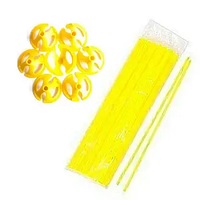 Паличка з тримачем 35 см для кульки жовта