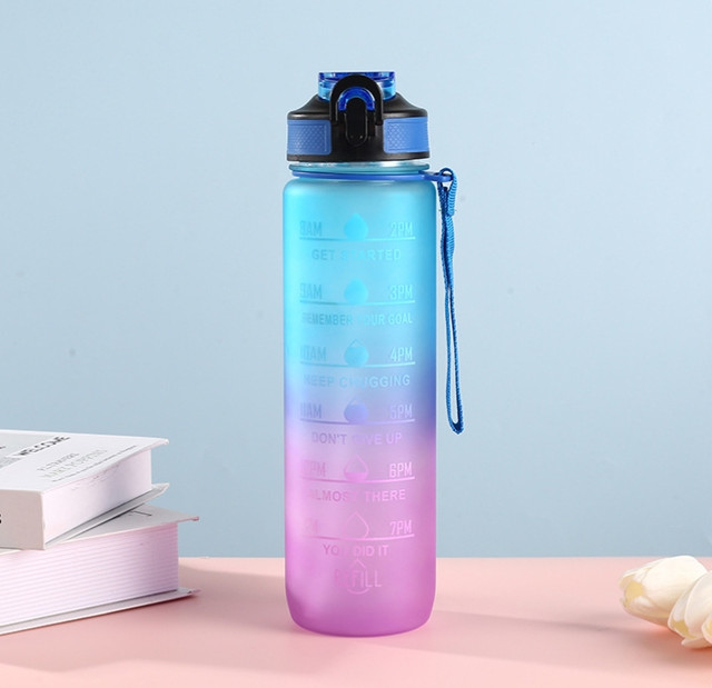 Мотивационная бутылка для воды. Спортивная многоразовая бутылка для детей и взрослых Refill 1000 мл Мотивационная бутылка для воды. Спортивная многоразовая бутылка для детей и взрослых Refill 1000 мл для школьников для бассейна, фитнеса,ребенка,прогулок
