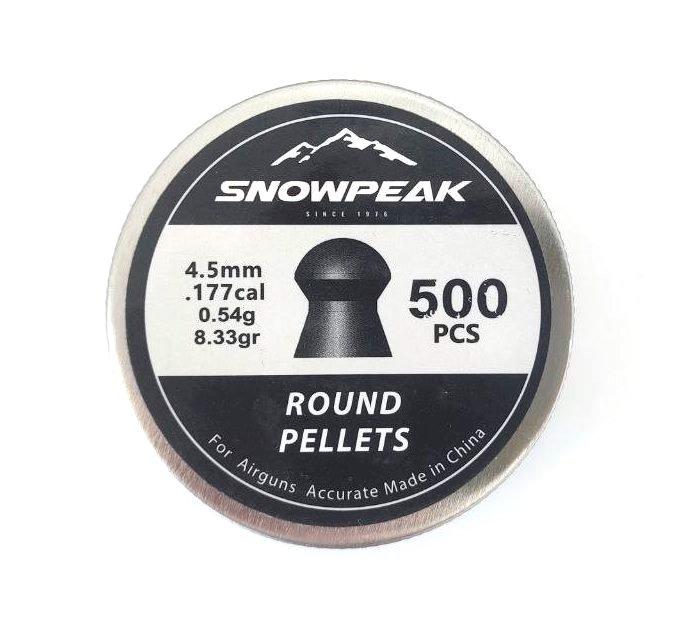 Кулі SnowPeak Round Pellets 4.5 мм, 0.54 м, 500шт