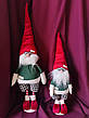 Скандинавський Гном інтерєрний 65см зелено-червоний в окулярах. Різдряний ельф Скандинавський, санта клаус новорічний, іграшка, фото 8