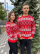 Новорічний светр "Сніжинка" без горла, фото 4