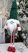 Санта 85см. Гном скандинавський. Іграшка на ніжках. Декор новорічний. Ельф інтерєрний Різдвяний ельф, санта клаус