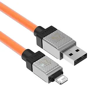 Кабель Baseus CoolPlay Series Fast Charging Cable USB to Lightning 2.4A 1m CAKW000407 Orange, фото 3