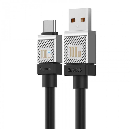 Кабель Baseus CoolPlay Series Fast Charging Cable USB to Type-C 100W 2m CAKW000701 Black, фото 1