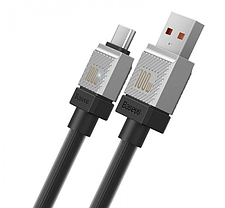 Кабель Baseus CoolPlay Series Fast Charging Cable USB to Type-C 100W 2m CAKW000701 Black, фото 3
