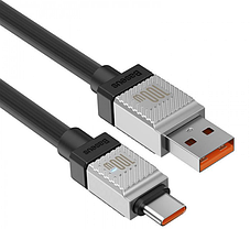 Кабель Baseus CoolPlay Series Fast Charging Cable USB to Type-C 100W 2m CAKW000701 Black, фото 4