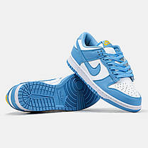 Кросівки Nike SB Dunk Low Blue White / Найк СБ Данк Низькі Сині з Білим, фото 6