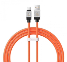 Кабель Baseus CoolPlay Series Fast Charging Cable USB to Type-C 100W 1m CAKW000607 Orange, фото 6