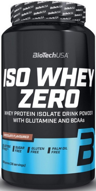 Ізолят сивороткового протехїну BioTech Iso Whey Zero 908 г шоколад