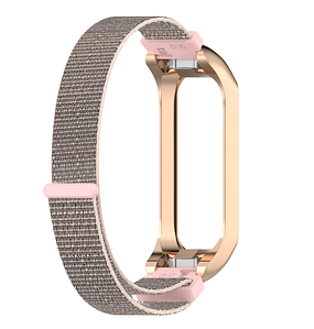 Ремінець-бампер DK для Samsung Galaxy Fit2 (R220) | Nylon Sport Loop (rose gold/pink)