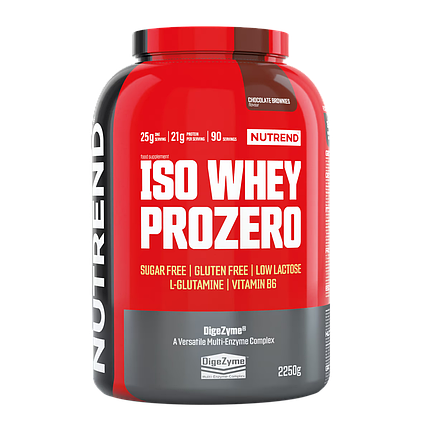 Протеїн Nutrend Iso Whey Prozero 2250 g Chocolate Brownies, фото 1