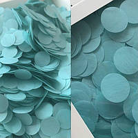 Конфетті СУПЕРЛЕГКЕ "Кружечки" 1,2 см тіфані, 25 г