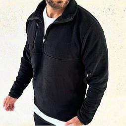 Чоловіча флісова кофта чорного кольору