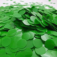 Конфеті "Кружечки" 1,2 см зелене, 50 г