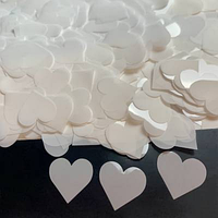 Конфеті "Сердечка" 1,5 см біле, 50 г