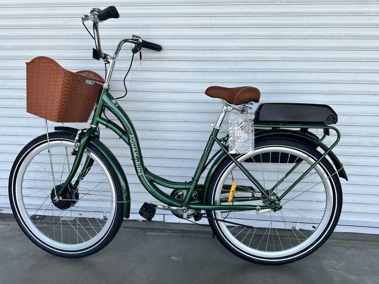 Електровелосипед Crosser Smart 24" (500W 36V 16Ah) Зелений металік, фото 1