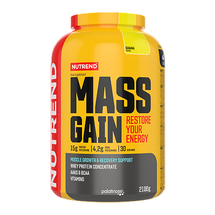 Гейнер Nutrend Mass Gain 2250 g Banana, фото 1