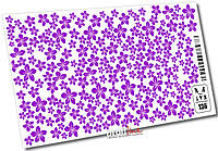 Слайдер-дизайн для декора ногтей Mia-M Professional №136 Цветы сиреневые