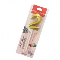 Свічка цифра "Золота грань" — 2