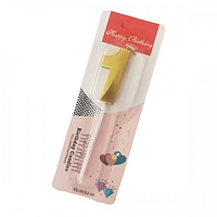 Свічка цифра "Золота грань" — 1