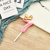 Свічка цифра "Happy" - 7