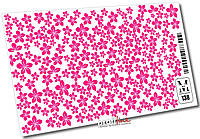 Слайдер-дизайн для декора ногтей Mia-M Professional №138 Цветы розовые