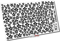 Слайдер-дизайн для декора ногтей Mia-M Professional №139 Цветы черные