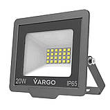 Світлодіодний LED прожектор VARGO 20W 220V 1800lm 6500K (116759), фото 3