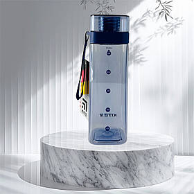 Пляшечка голубая для води квадратна 550 мл (К24-1209-3) Kite