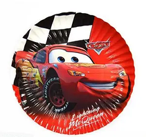 Тарілочки святкові "Машинка Маквін 1" , 10 штук