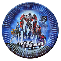 Тарілочки святкові "Трансформери" , 10 штук