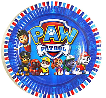 Тарілочки святкові "Щенячий патруль 2" , 10 штук