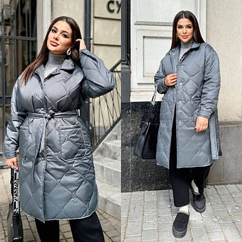 Жіноче пальто на силіконі