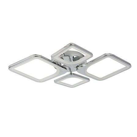 Стельова LED люстра, світлодіодний світильник Sunlight хром 5631/2+2, фото 3