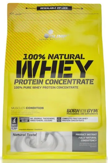 Спортивний сироватковий білок Olimp 100% Natural Whey Protein Concentrate 700 г без смаку, фото 1