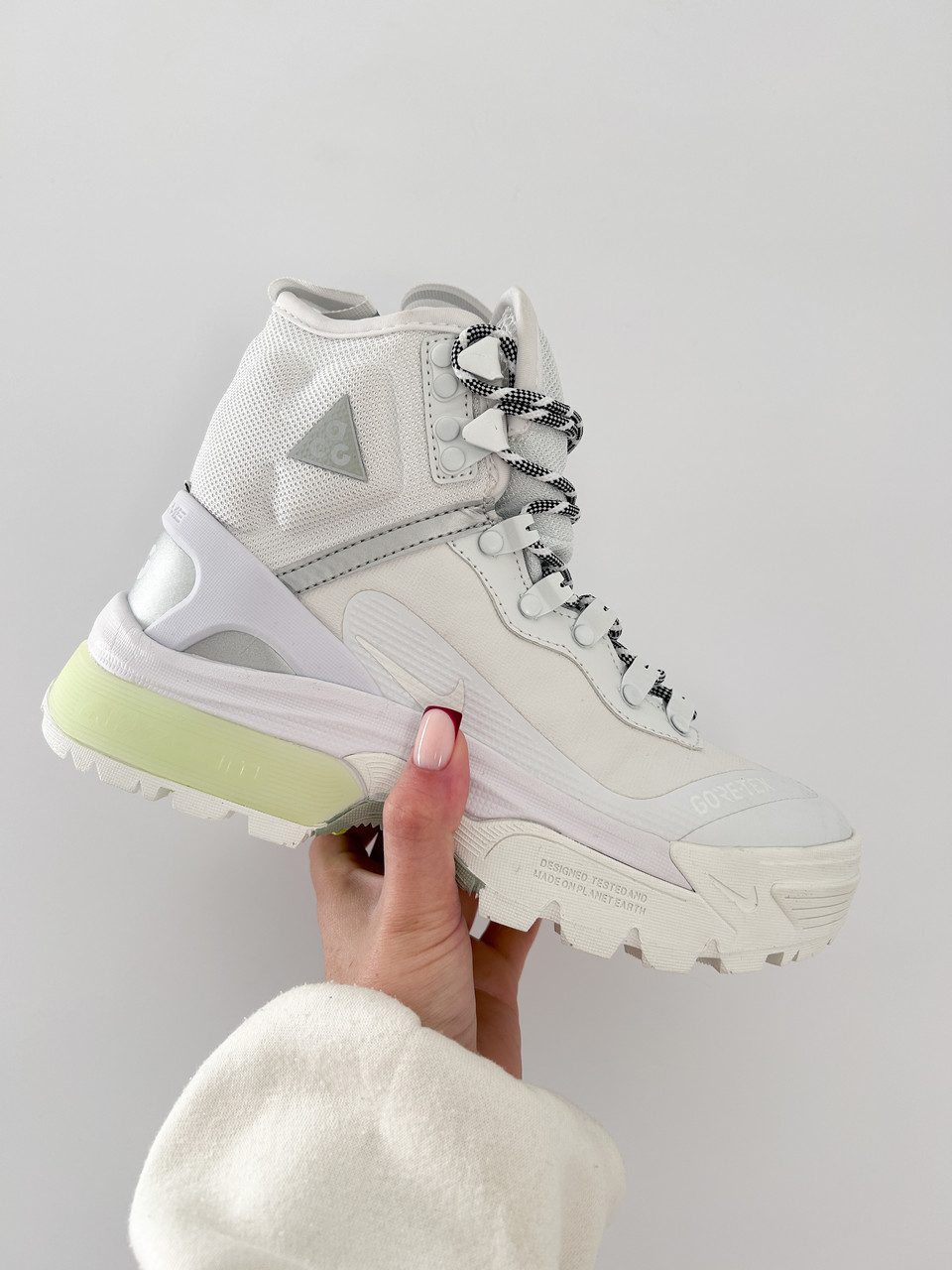 Кросівки Nike ACG Air Zoom Gaiadome GTX “White” | білі, водонепроникні, трекінгові, розміри 39–44