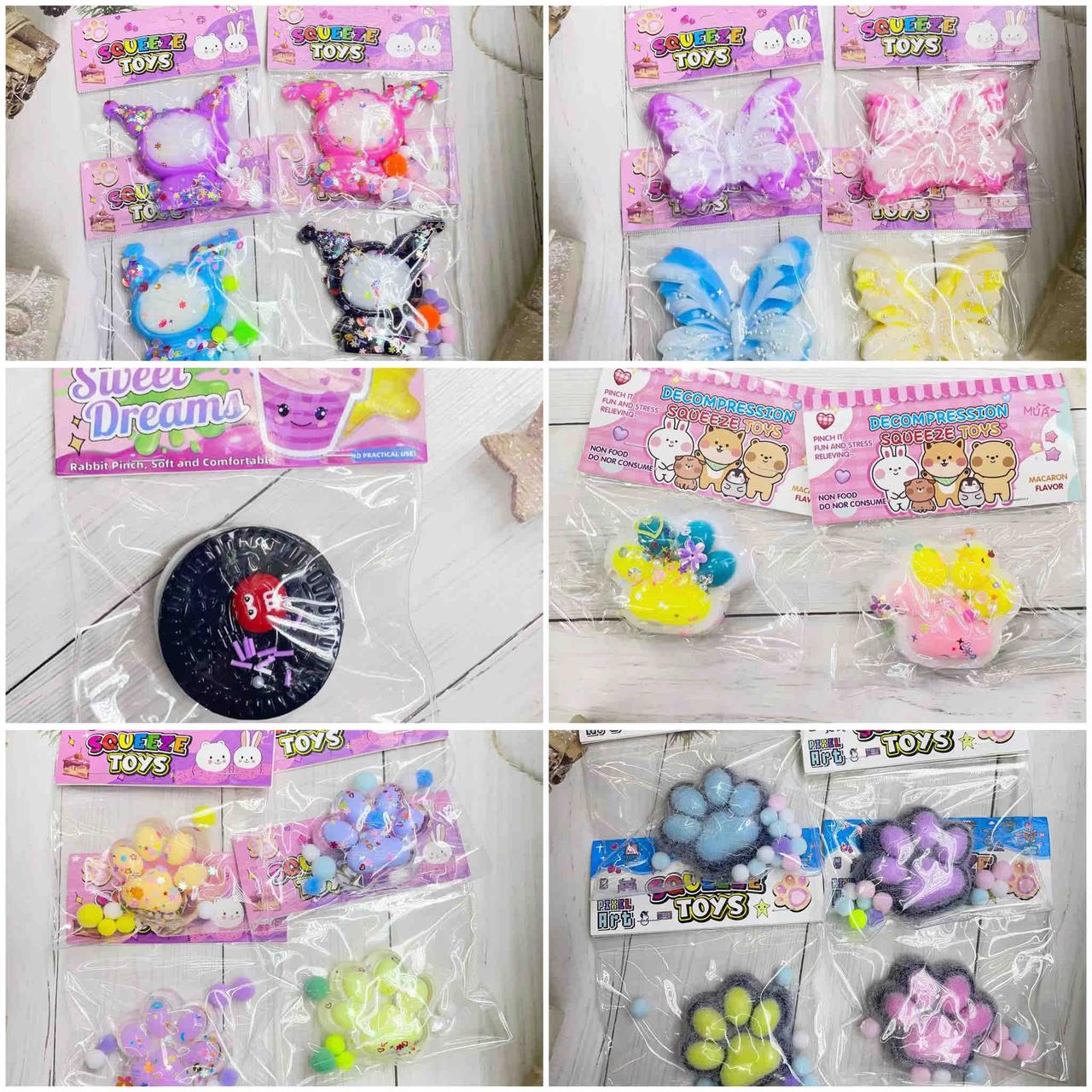Антистрес Лапка стискання котячої лапи Sticky Relief Relax Toys Смішний подарунок Декомпресія щипання лапки iC227