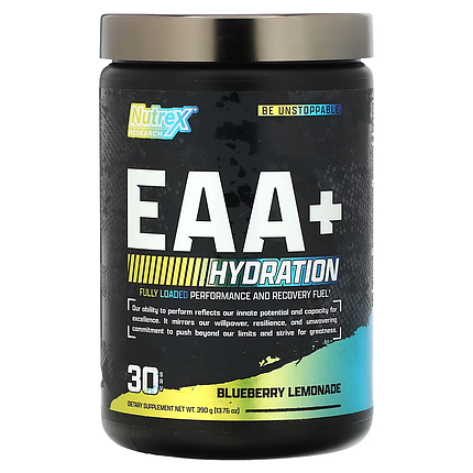 Nutrex EAA Hydration 390 g (30 srv) Blueberry Lemonade, фото 1