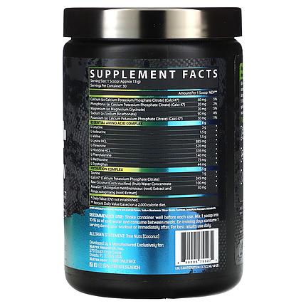 Nutrex EAA Hydration 390 g (30 srv) Blueberry Lemonade, фото 2