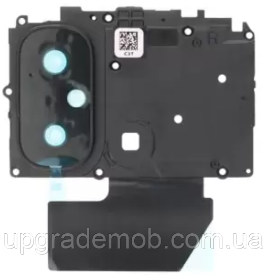 Скло камери Xiaomi Redmi 12C з рамкою чорного кольору, фото 1