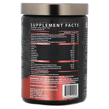 Nutrex EAA Hydration 390 g (30 srv) Fruit Punch, фото 2