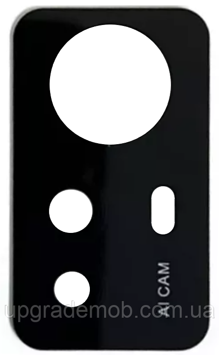 Скло камери Xiaomi Redmi Note 12S без рамки чорне, фото 1