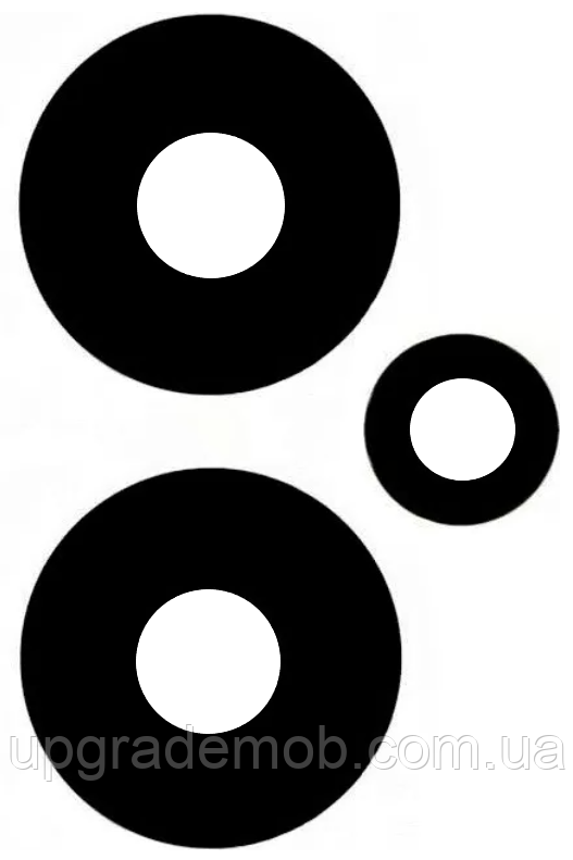 Скло камери Xiaomi Redmi Note 13 4G без рамки комплект 3, фото 1