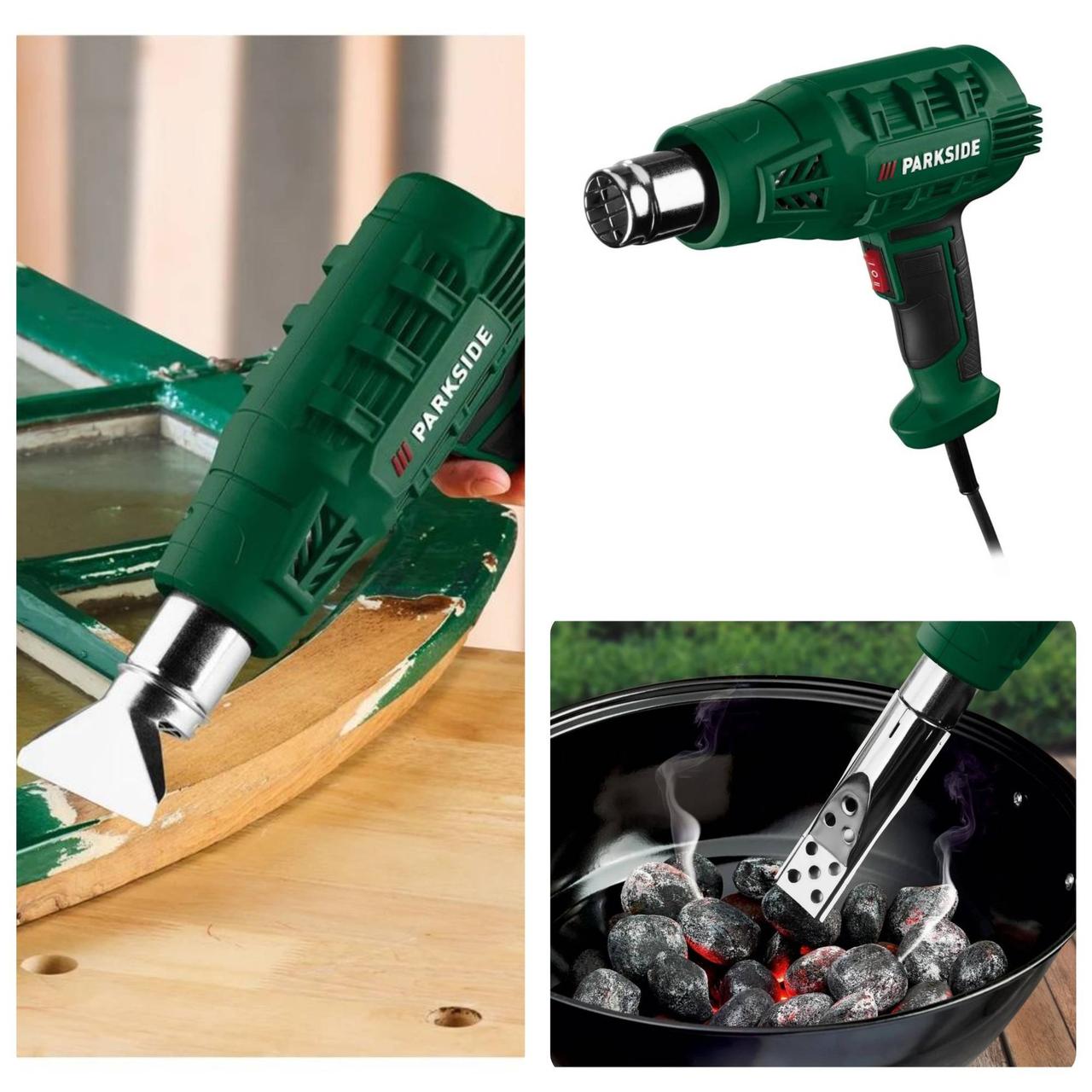 Будівельний фен Parkside PHLG 2000 G5 (2000 Вт, 350/600 °C, довжина шнура 4 м, Німеччина), фото 1